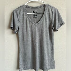 Nike striped v-neck tee size small